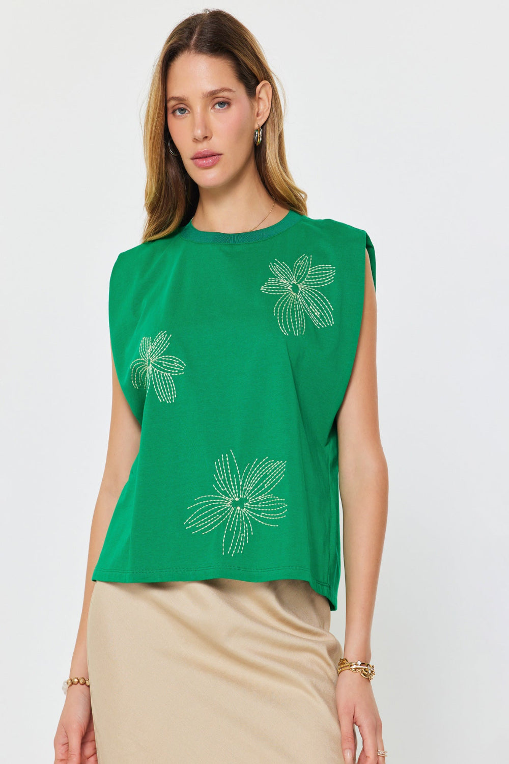 GREEN FLOWER TOP