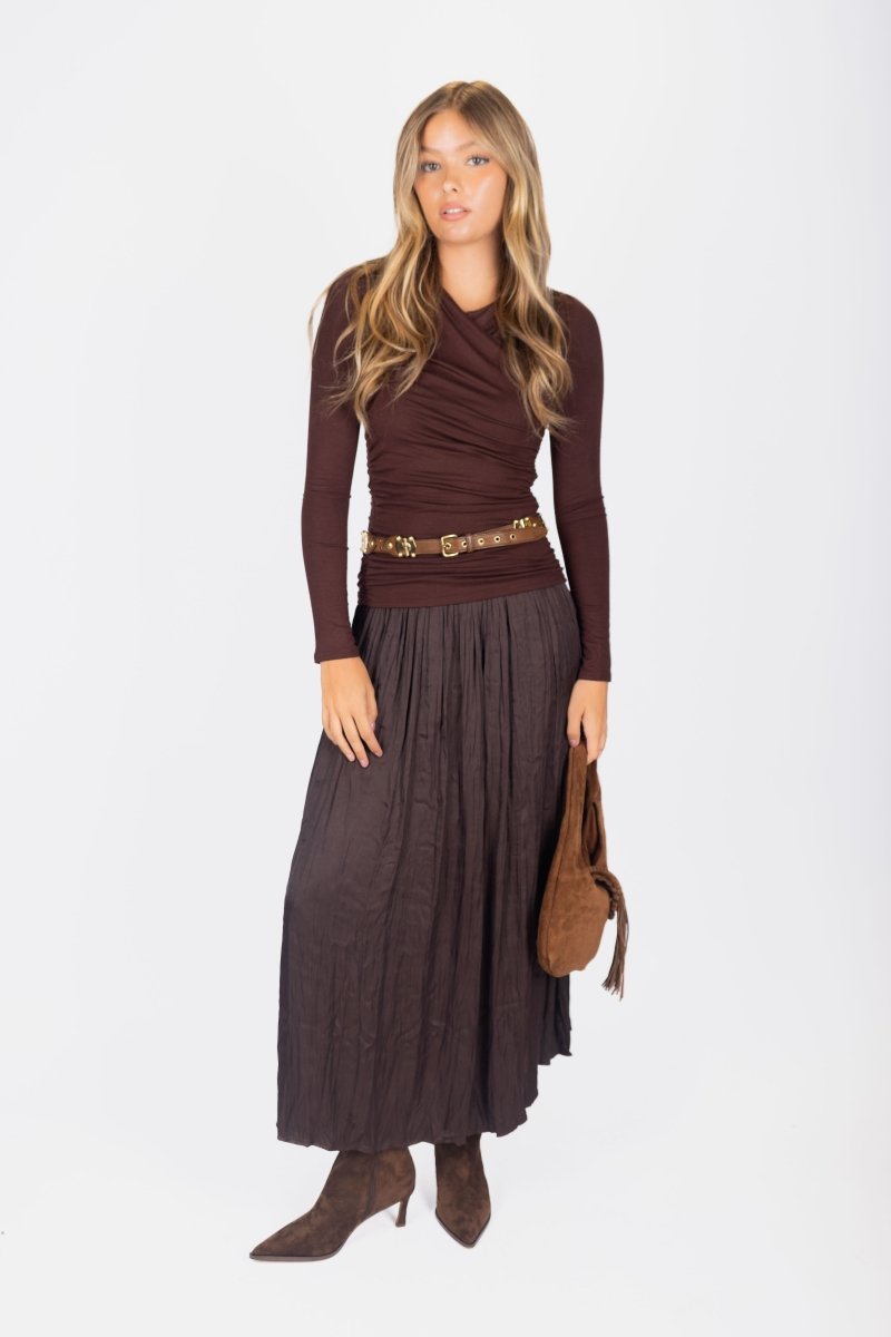 BROWN NICOLE TOP
