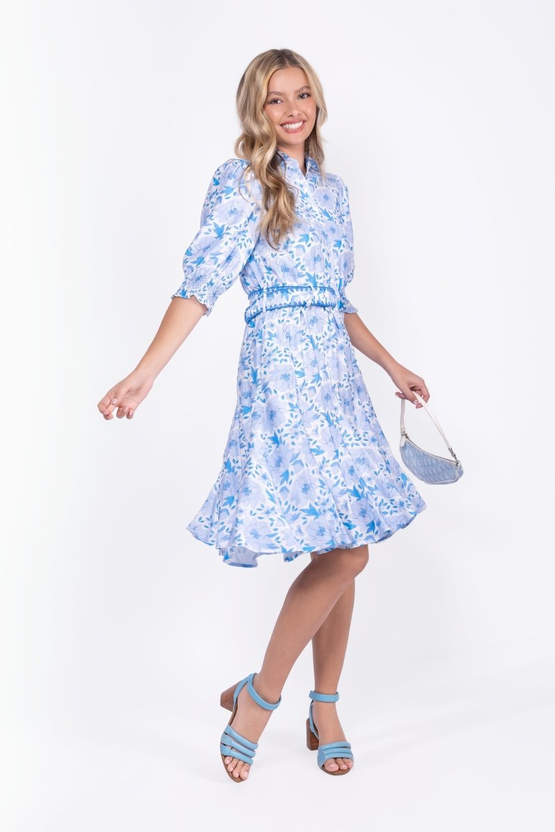 BLUE FLOWER ANALIA DRESS