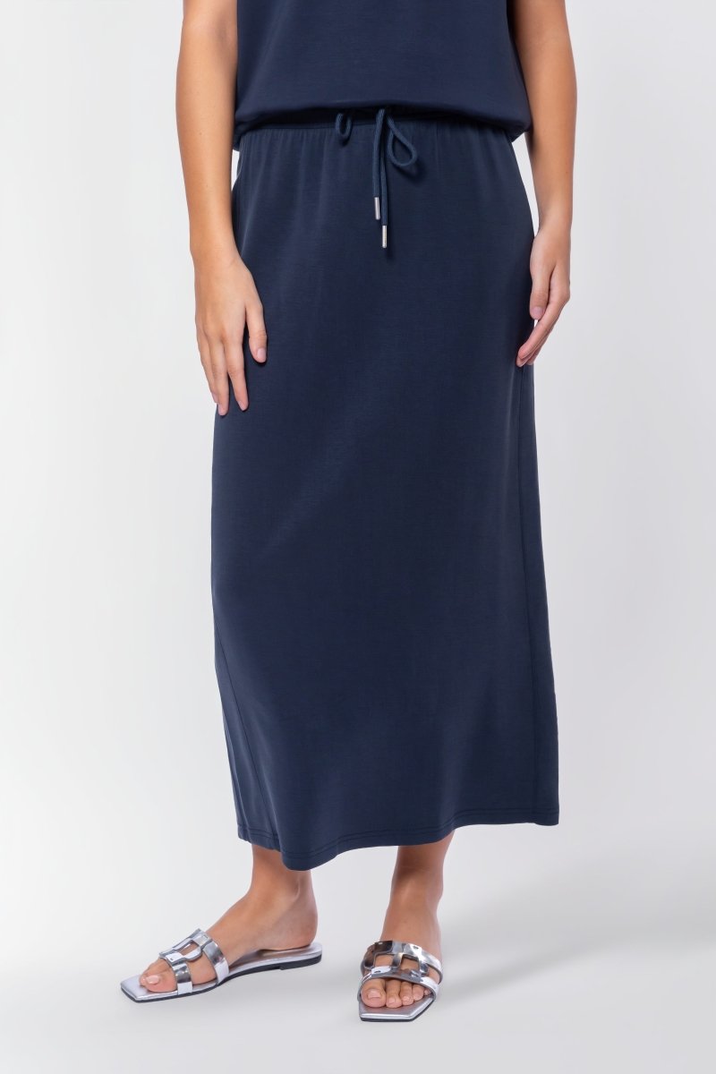 NAVY MINA SKIRT
