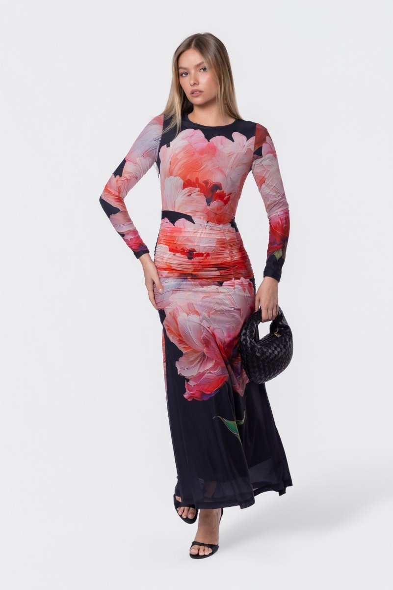 BLACK GROUND JULIANA DRESS