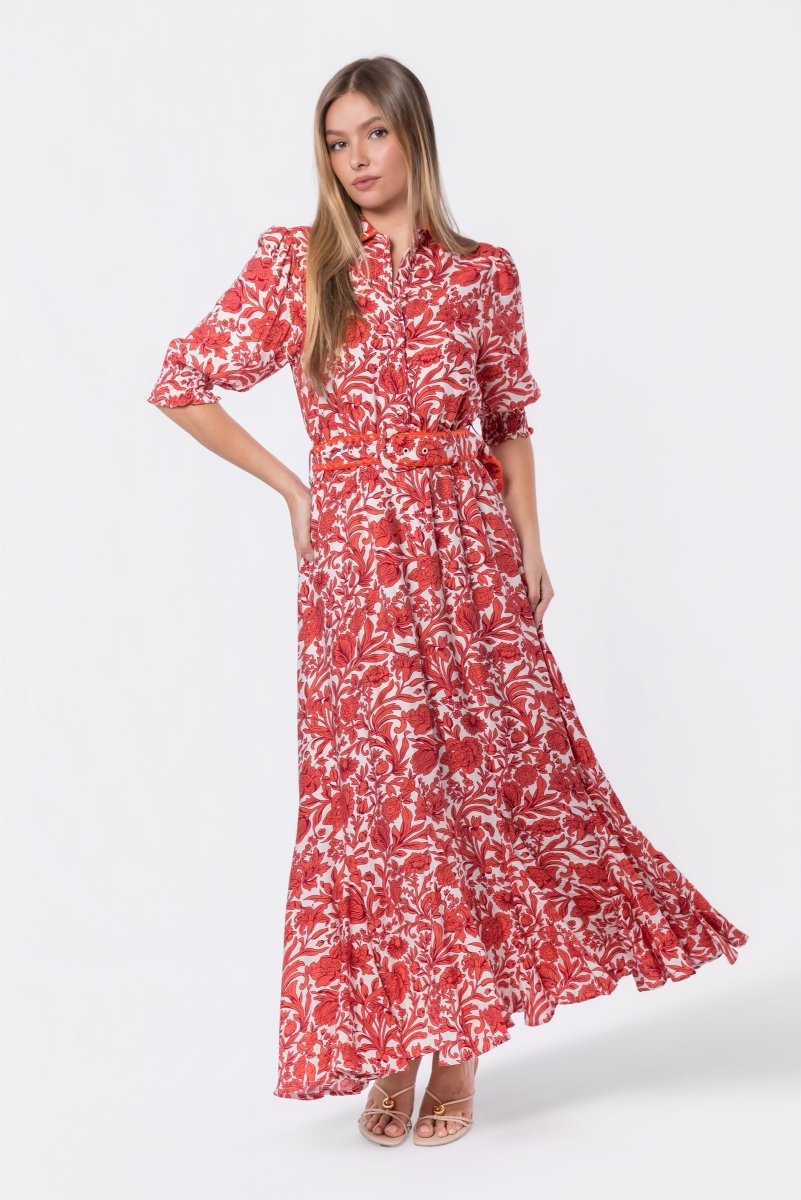 KAREN RED DRESS