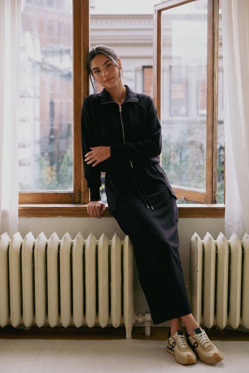 BLACK MINA CARGO SKIRT