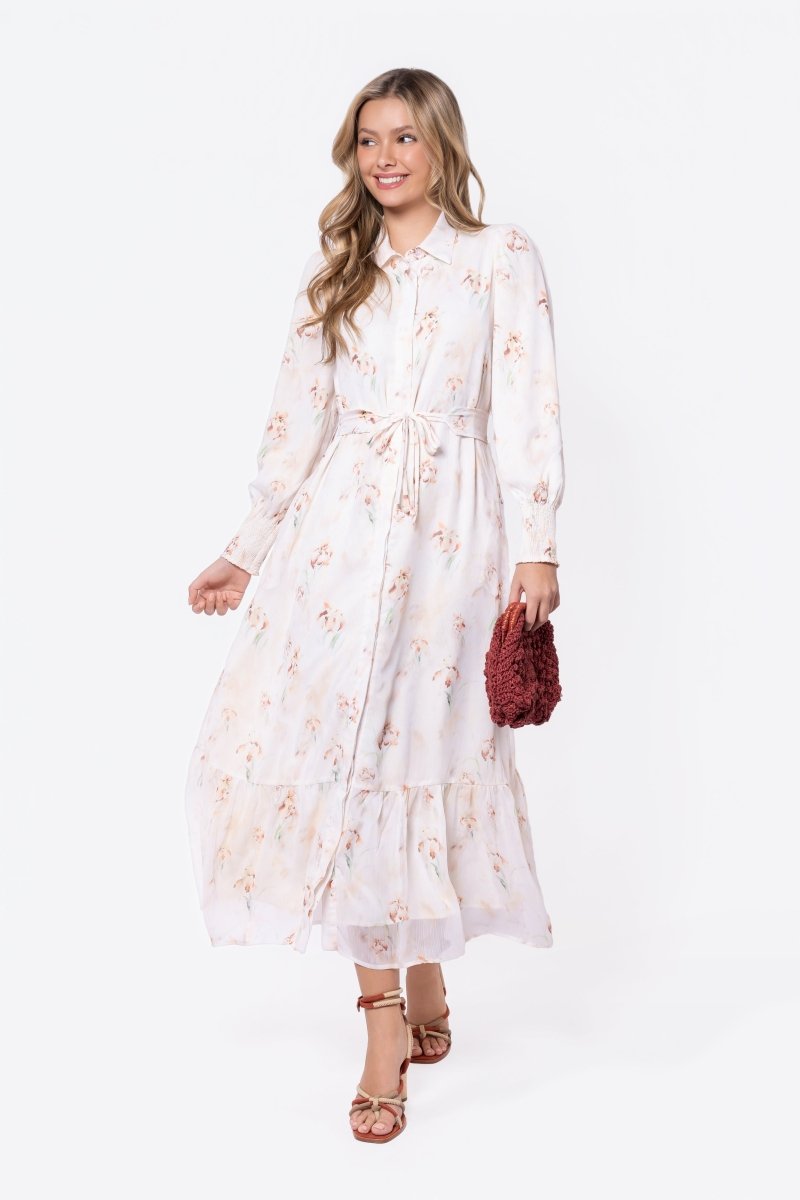 LIGHT PEACH CONNIE DRESS