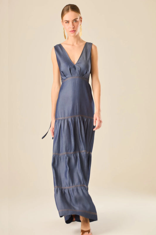 DARK INDIGO ANDREINA DRESS