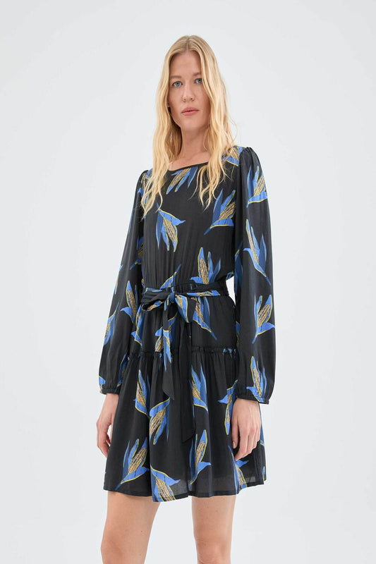 BLACK CORN MINI DRESS