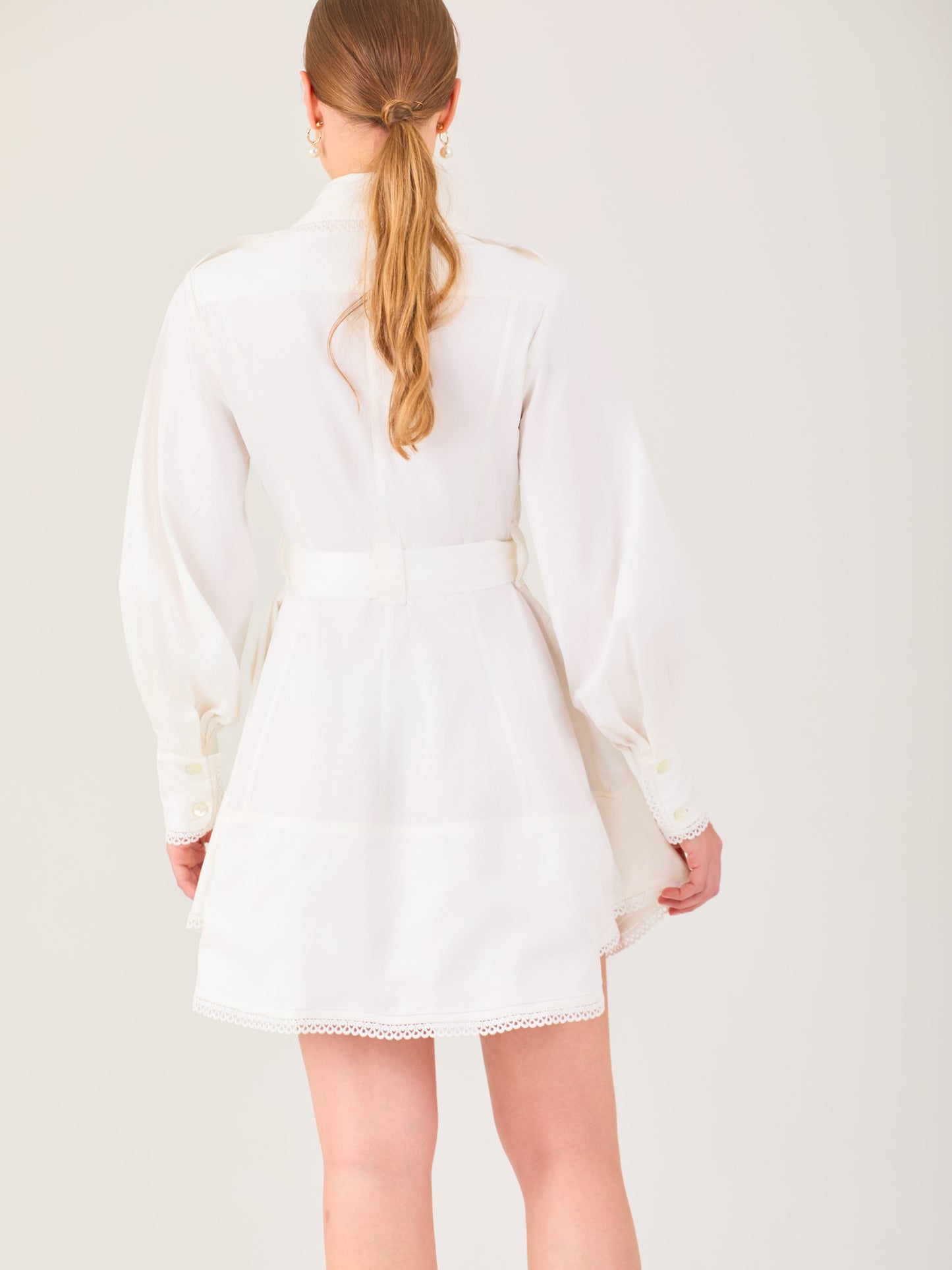 OFF WHITE CRYSTAL DRESS