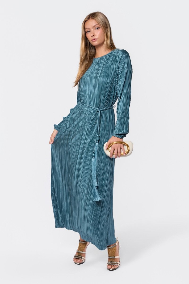 SAGE CAMELLIA DRESS