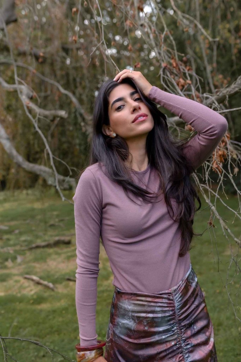 RENNE TEE PLUM