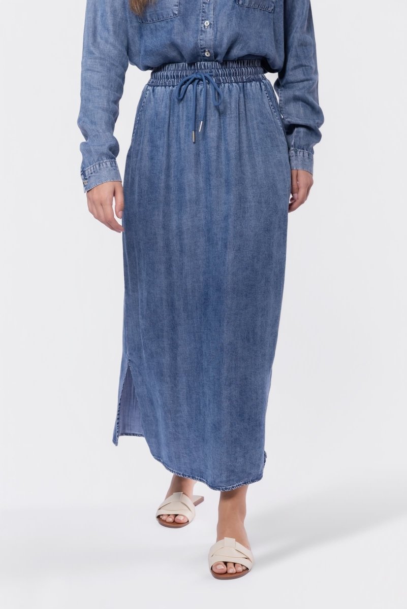 BLUE DENVER SKIRT