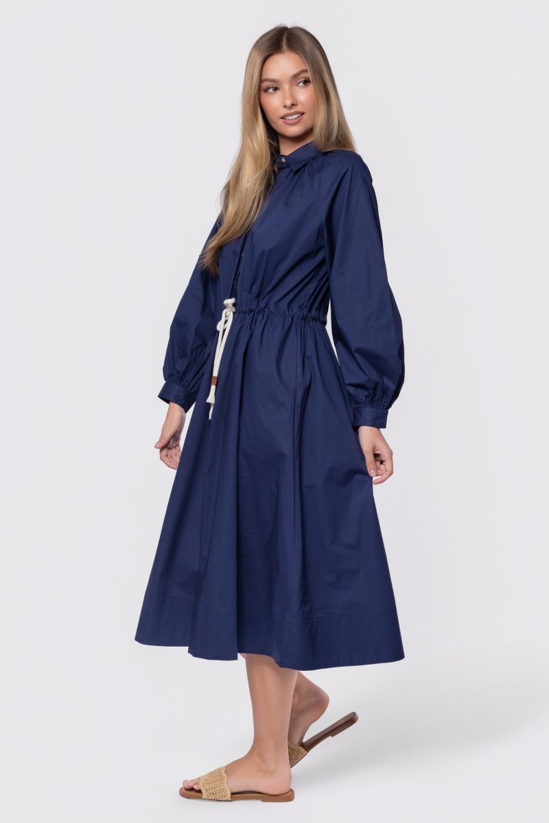 NAVY LINDEN DRESS
