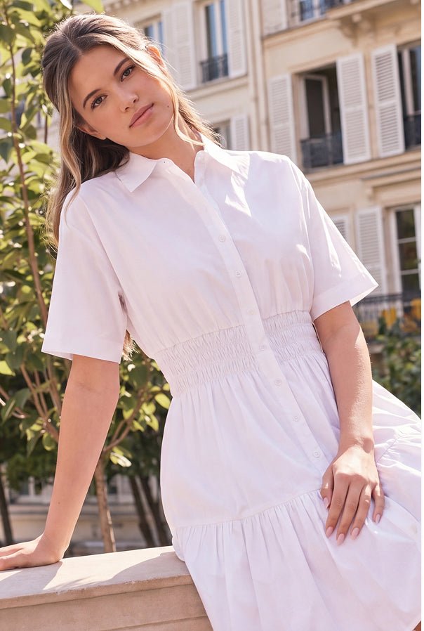 WHITE WRENLEY DRESS