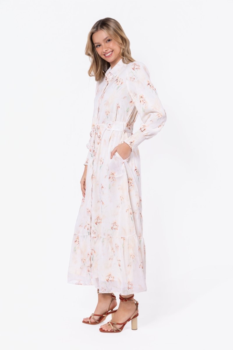 LIGHT PEACH CONNIE DRESS