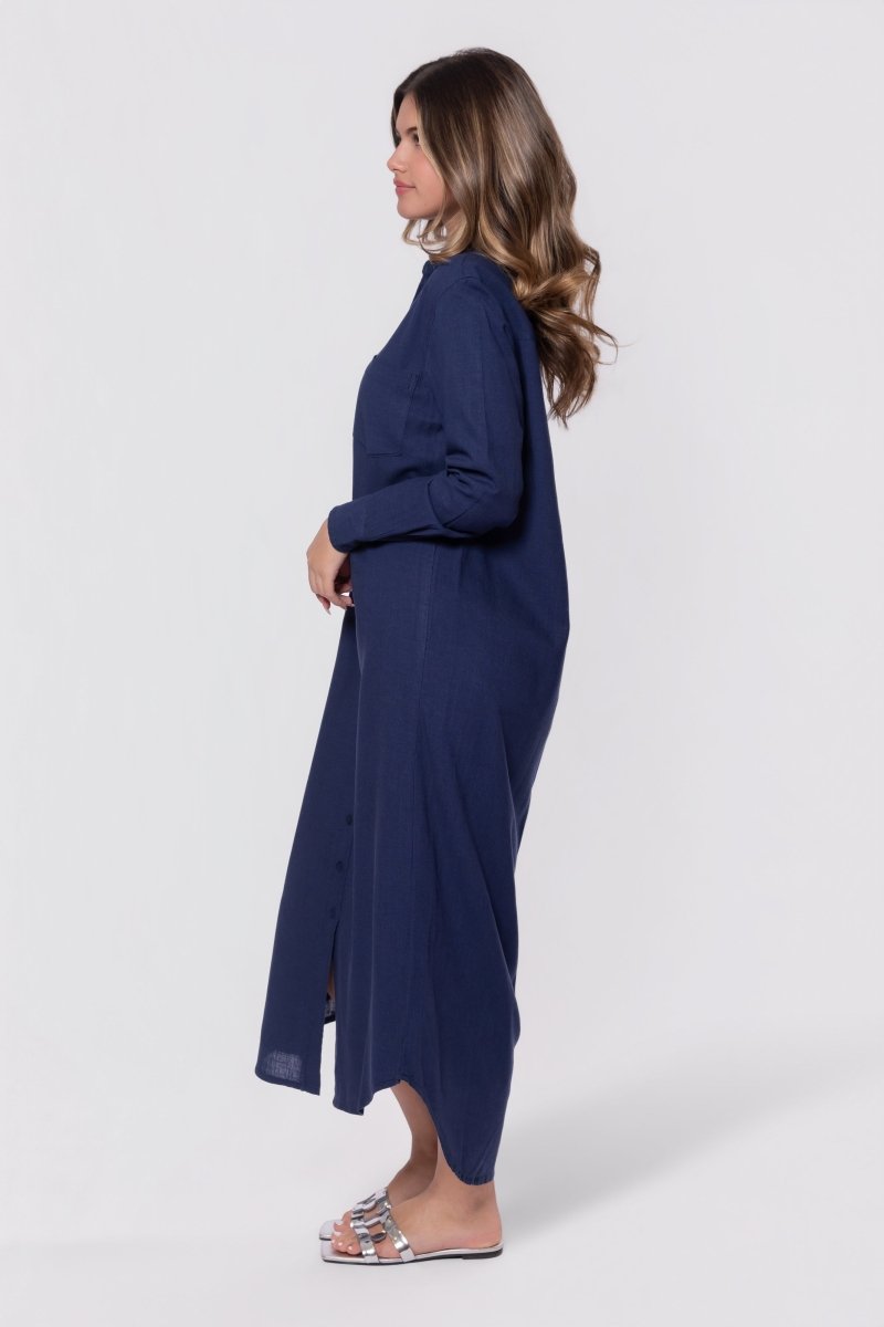 NAVY BONNIE DRESS