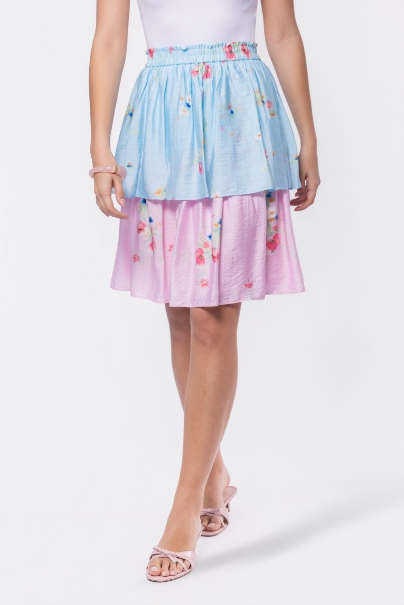 BLUE PINK NORA SKIRT