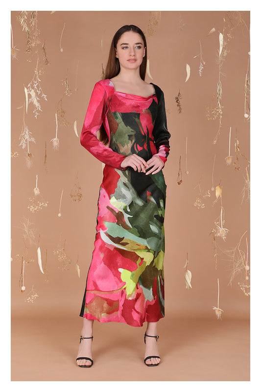 MULTI NICOLLETTE MAXI DRESS