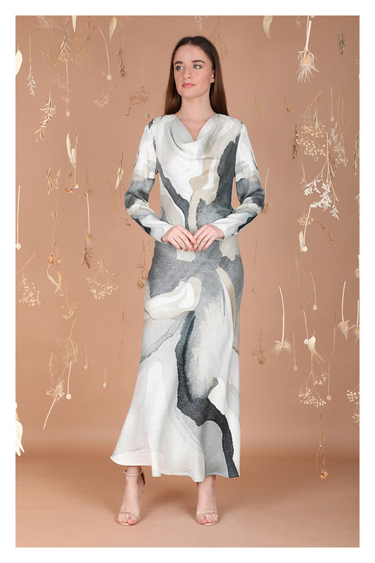 GRAY YAAIMA MAXI DRESS