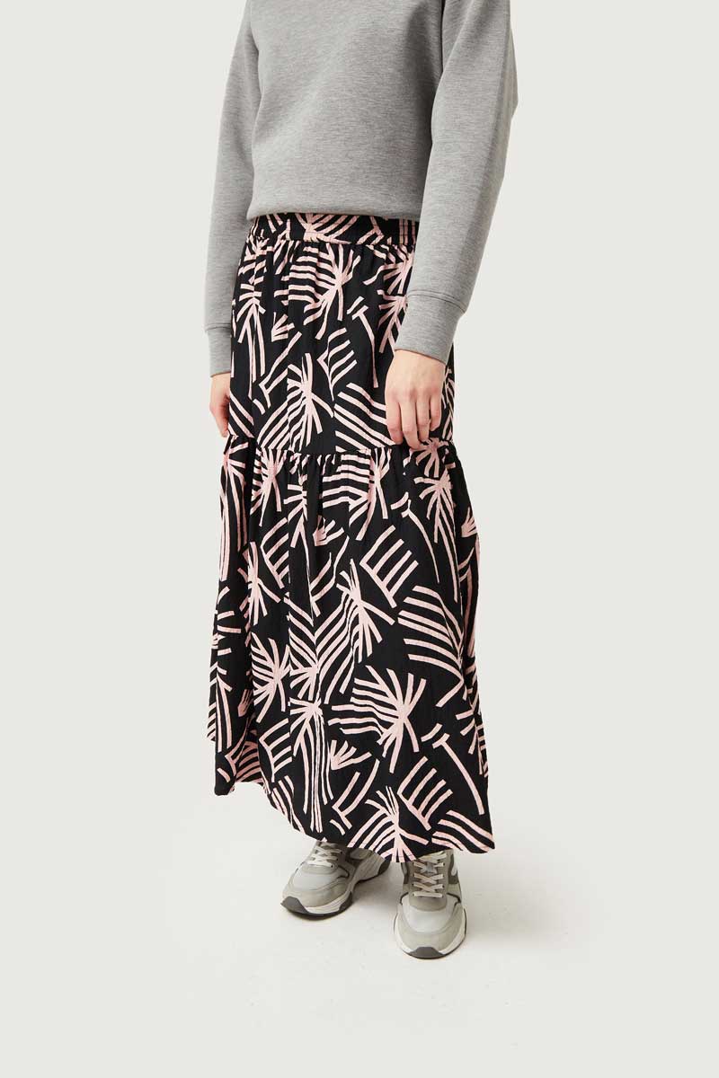 BLACK PINK CONVERSATIONAL SKIRT