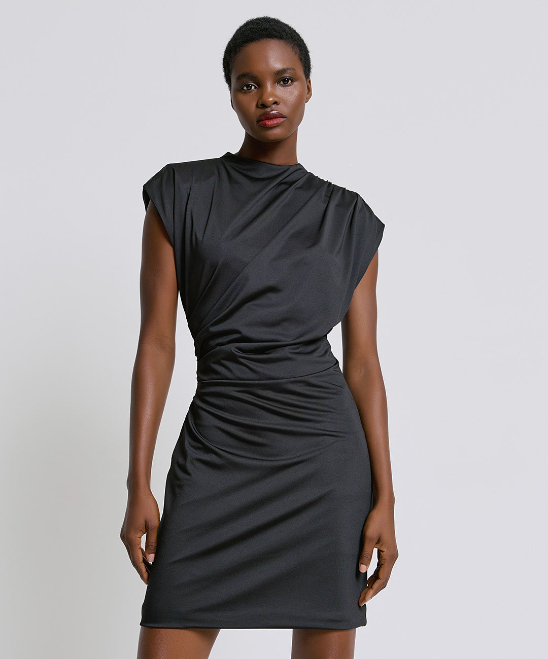 GRAY GATHERINGS MINI DRESS