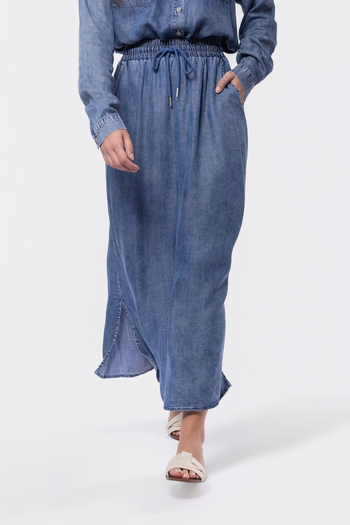 BLUE DENVER SKIRT