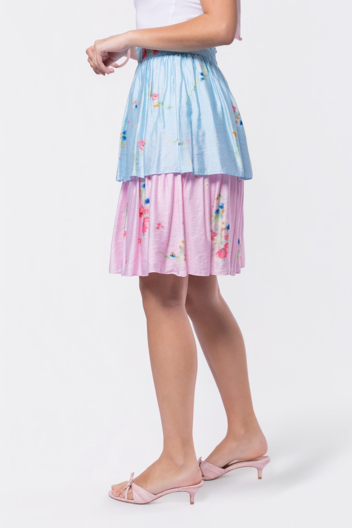 BLUE PINK NORA SKIRT