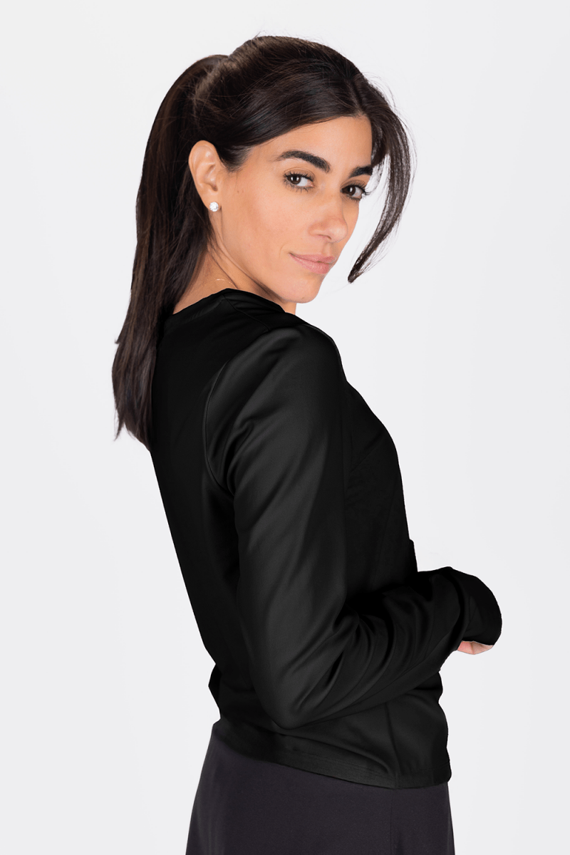 BLACK ENDURE HALF ZIP