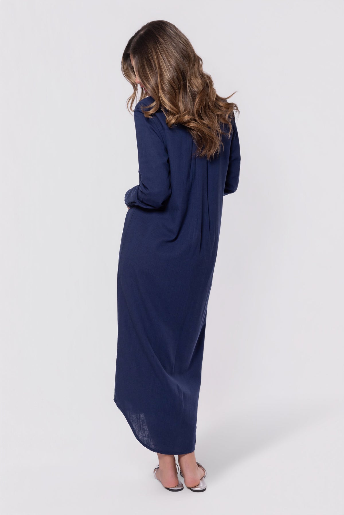 NAVY BONNIE DRESS
