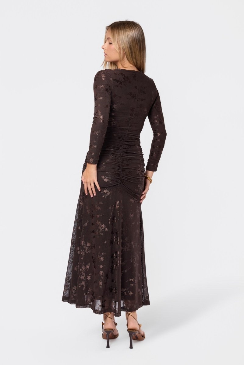 BROWN JULIANA DRESS