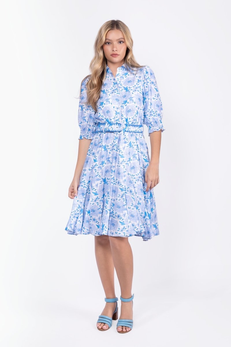 BLUE FLOWER ANALIA DRESS