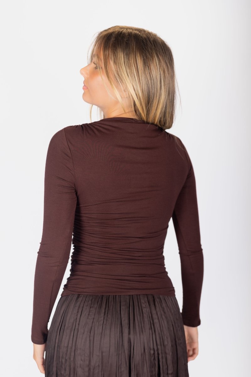 BROWN NICOLE TOP