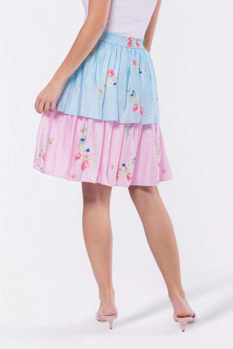 BLUE PINK NORA SKIRT