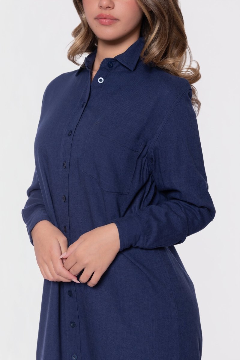 NAVY BONNIE DRESS