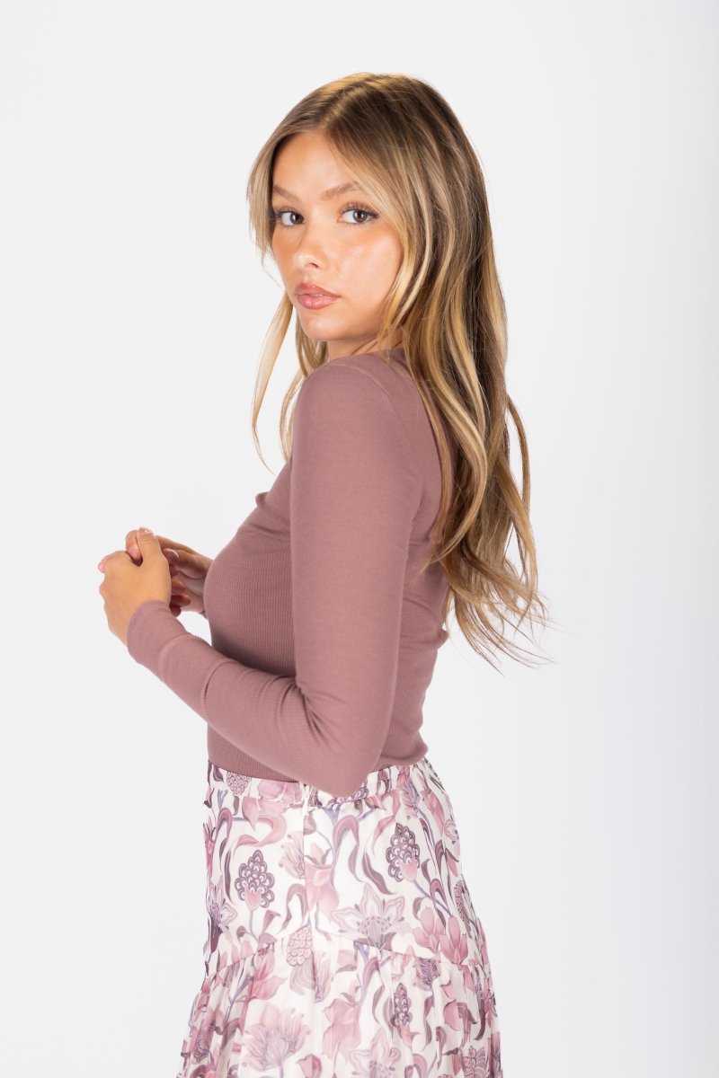 RENNE TEE PLUM