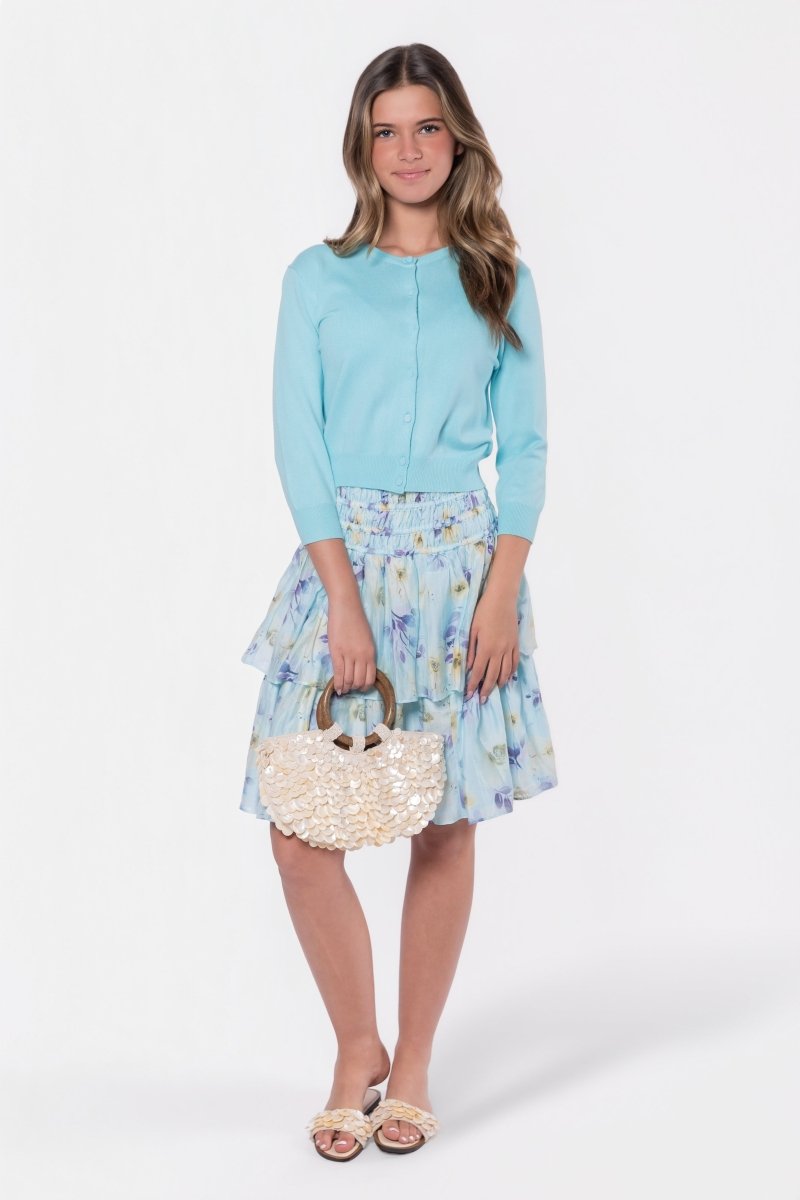 MINT/PURPLE ZENA SKIRT