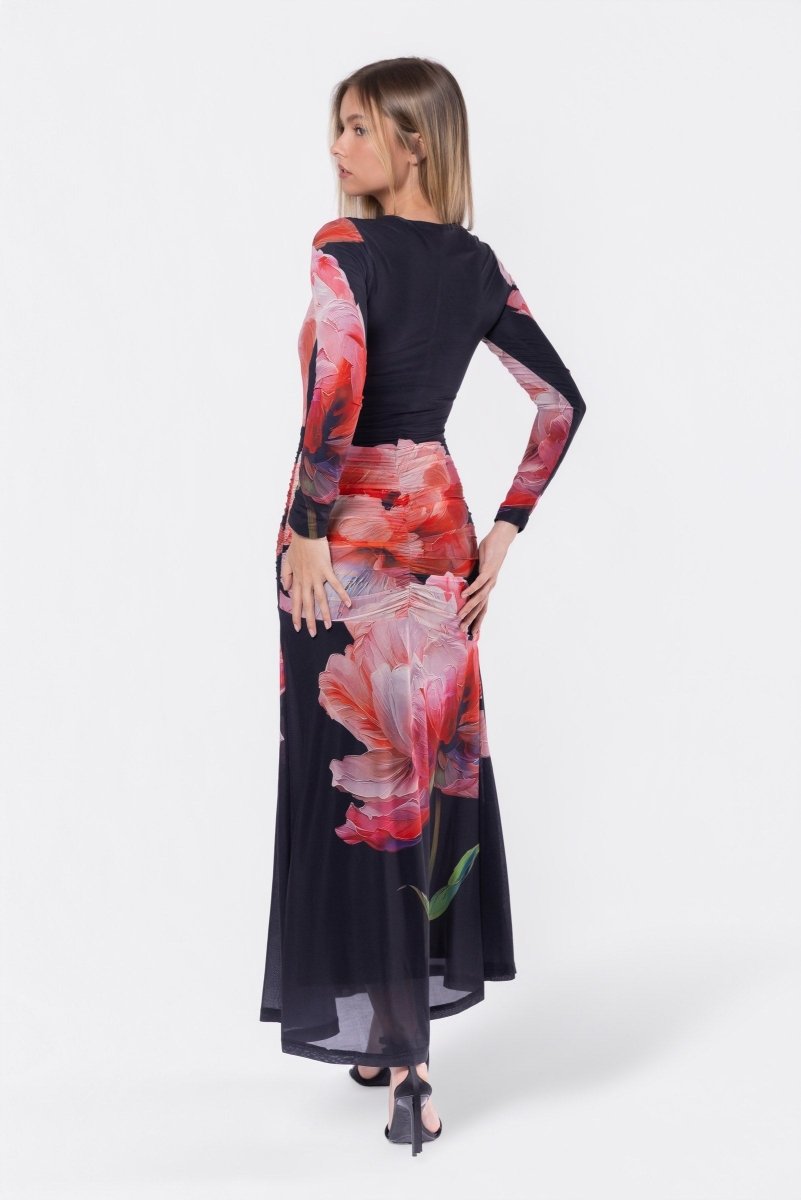 BLACK GROUND JULIANA DRESS