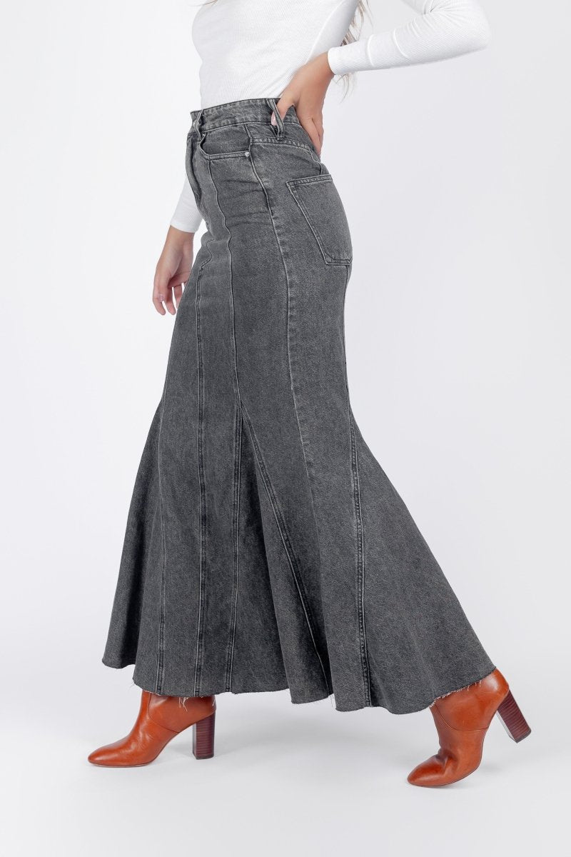 BLACK ARDEN DENIM SKIRT