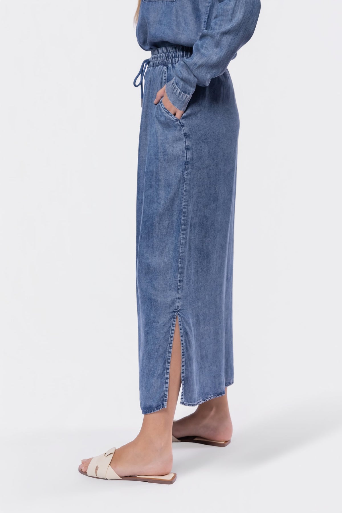 BLUE DENVER SKIRT