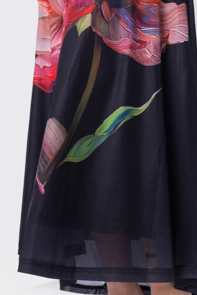 BLACK GROUND JULIANA DRESS