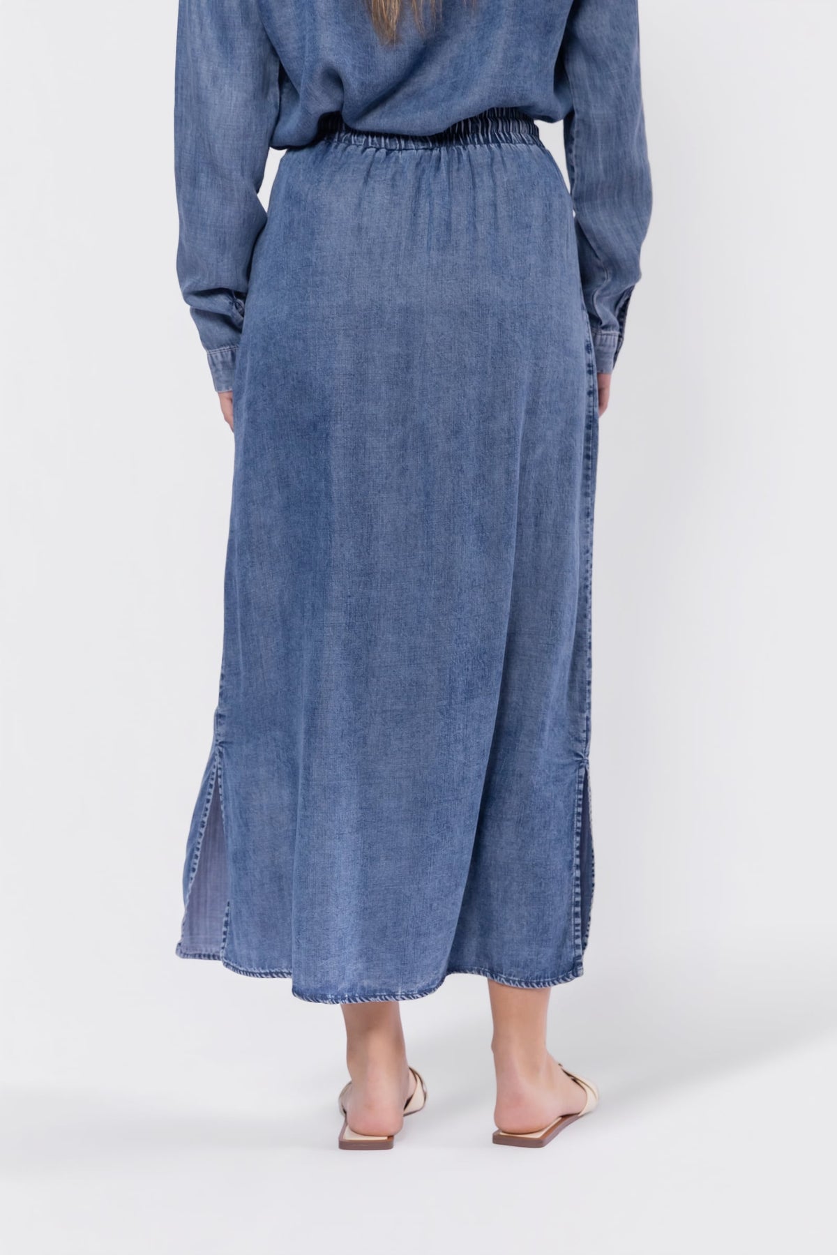 BLUE DENVER SKIRT