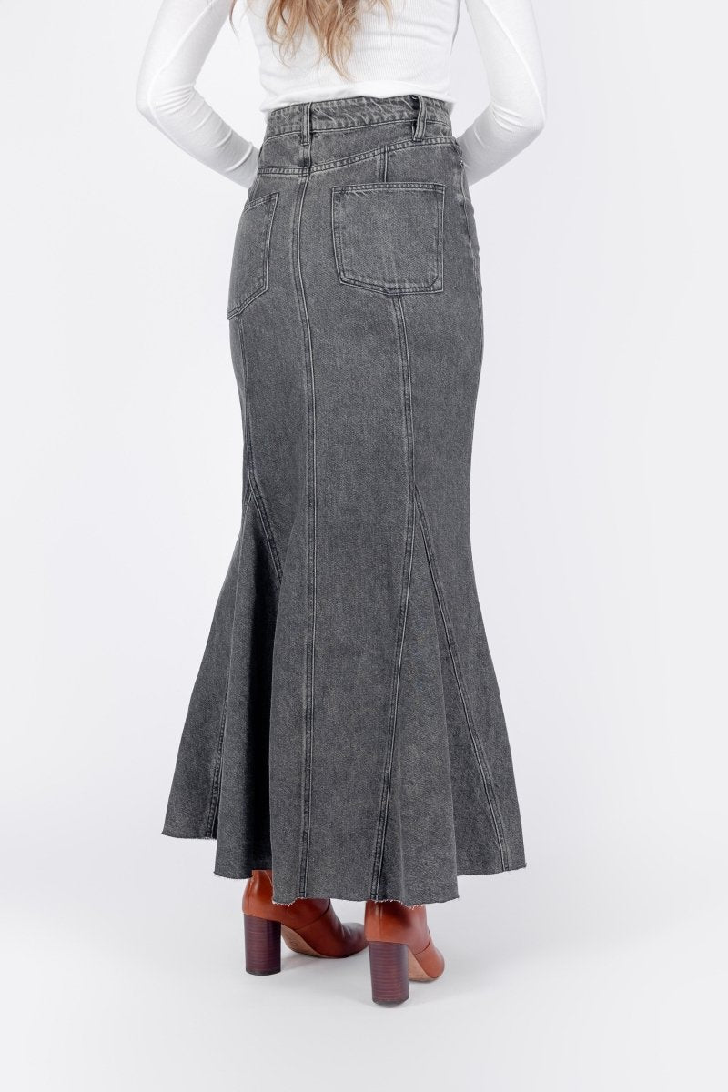 BLACK ARDEN DENIM SKIRT