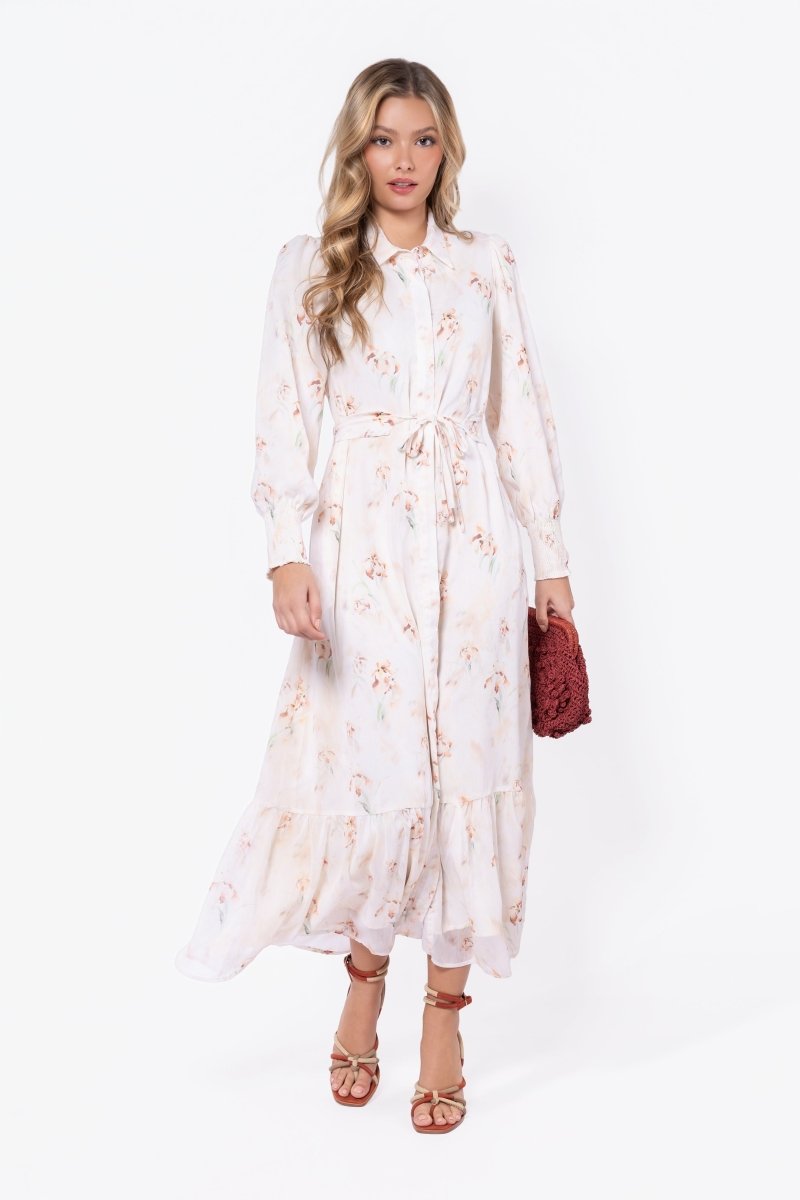 LIGHT PEACH CONNIE DRESS