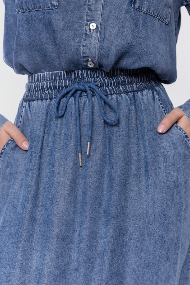 BLUE DENVER SKIRT