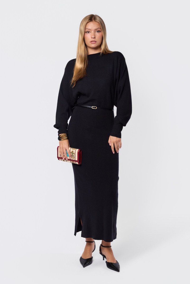 BLACK GRAZIA DRESS