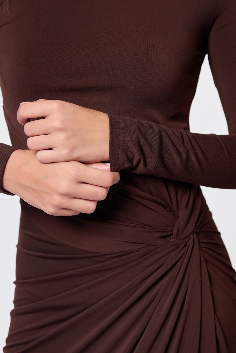 DARK BROWN AMARI DRESS