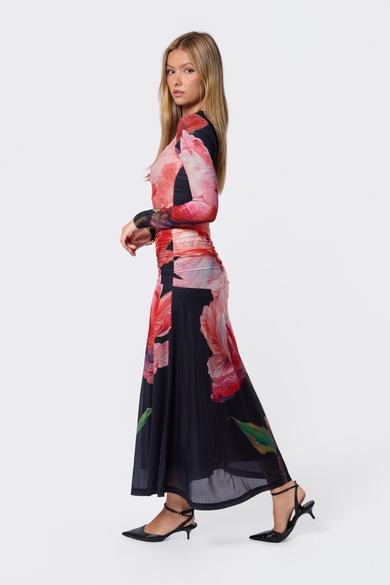BLACK GROUND JULIANA DRESS