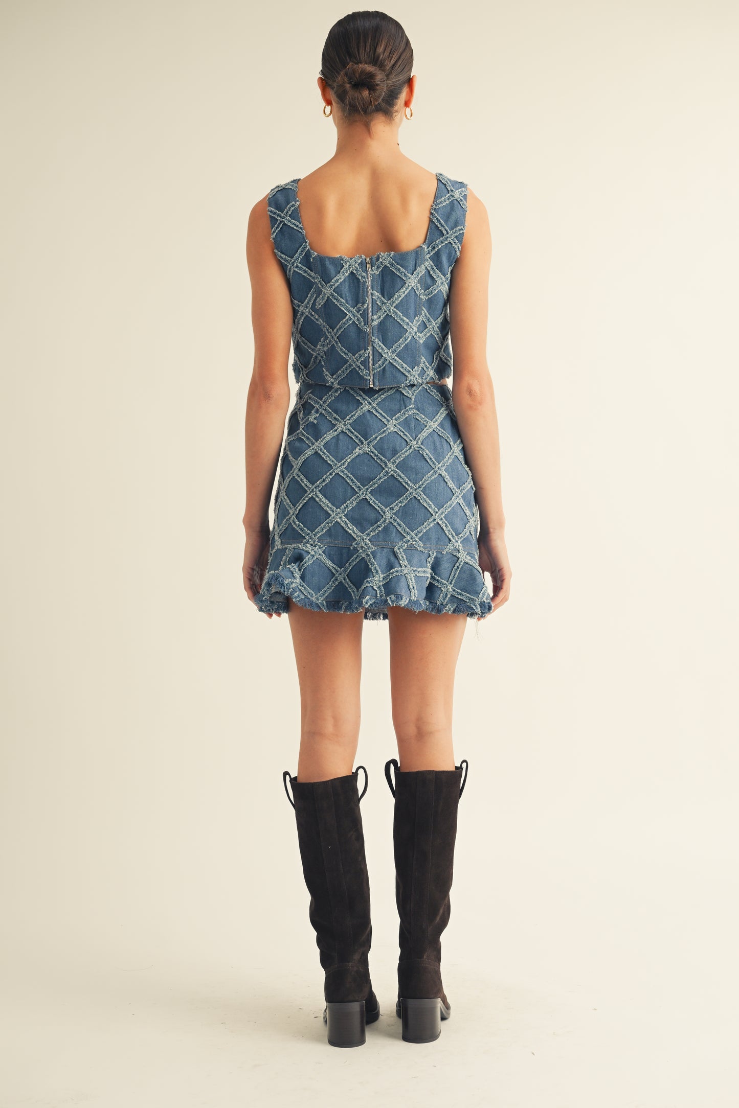 DENIM BLUE DETAIL SET