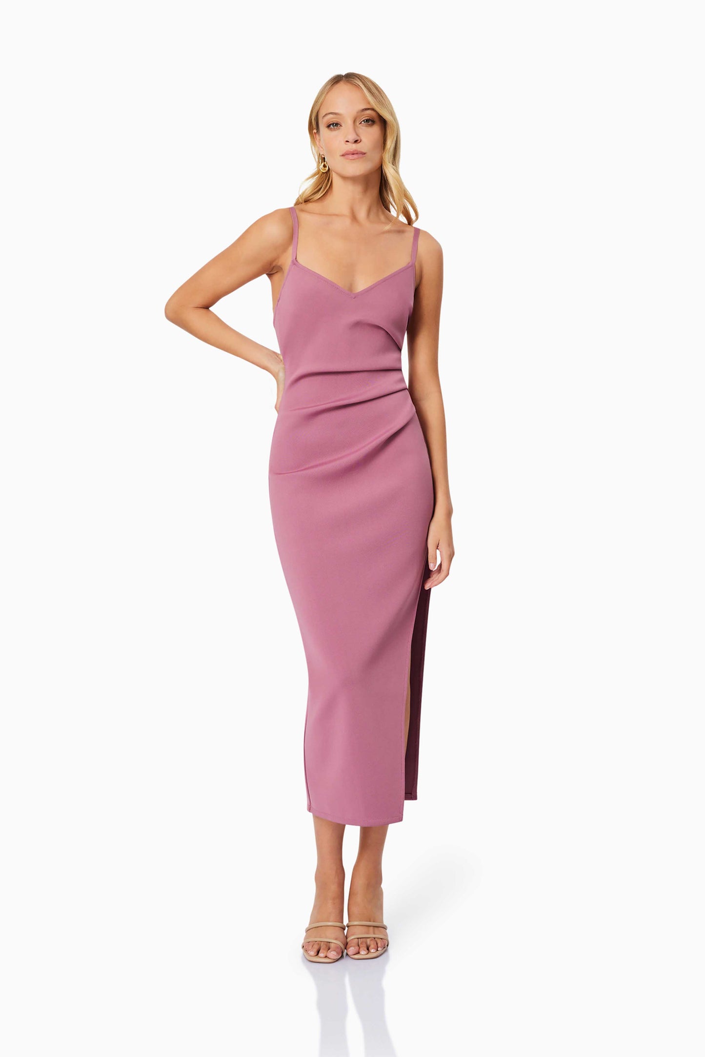 DUSTY ROSE VERA MAXI DRESS