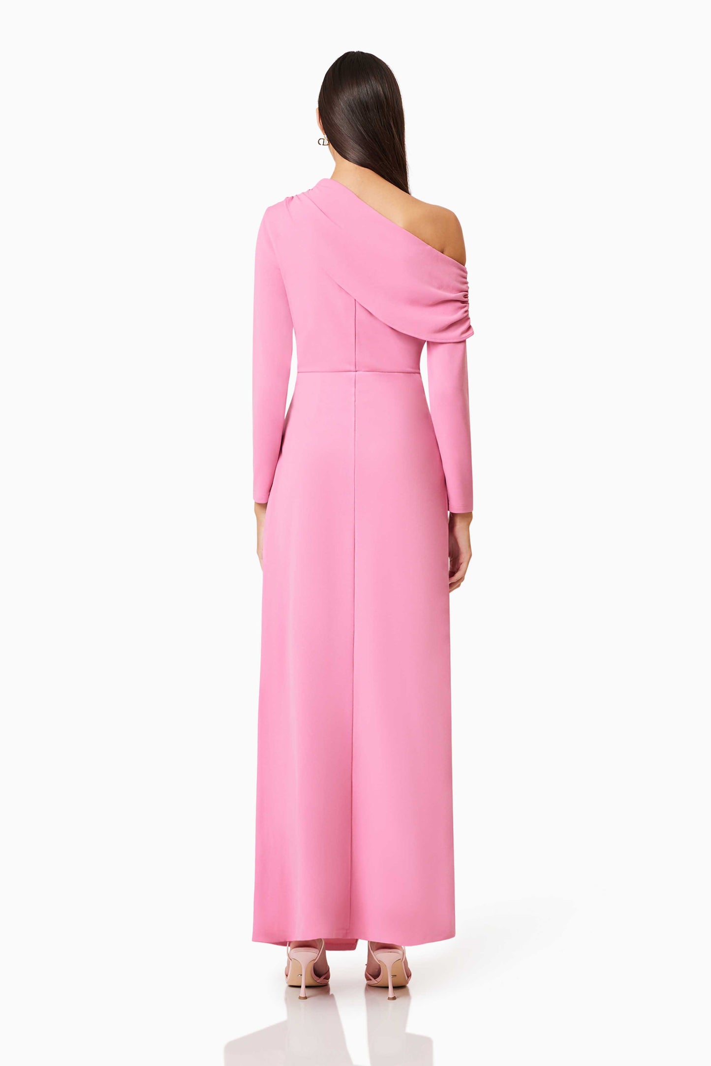 PINK JAMIE ONE SHOULDER GOWN