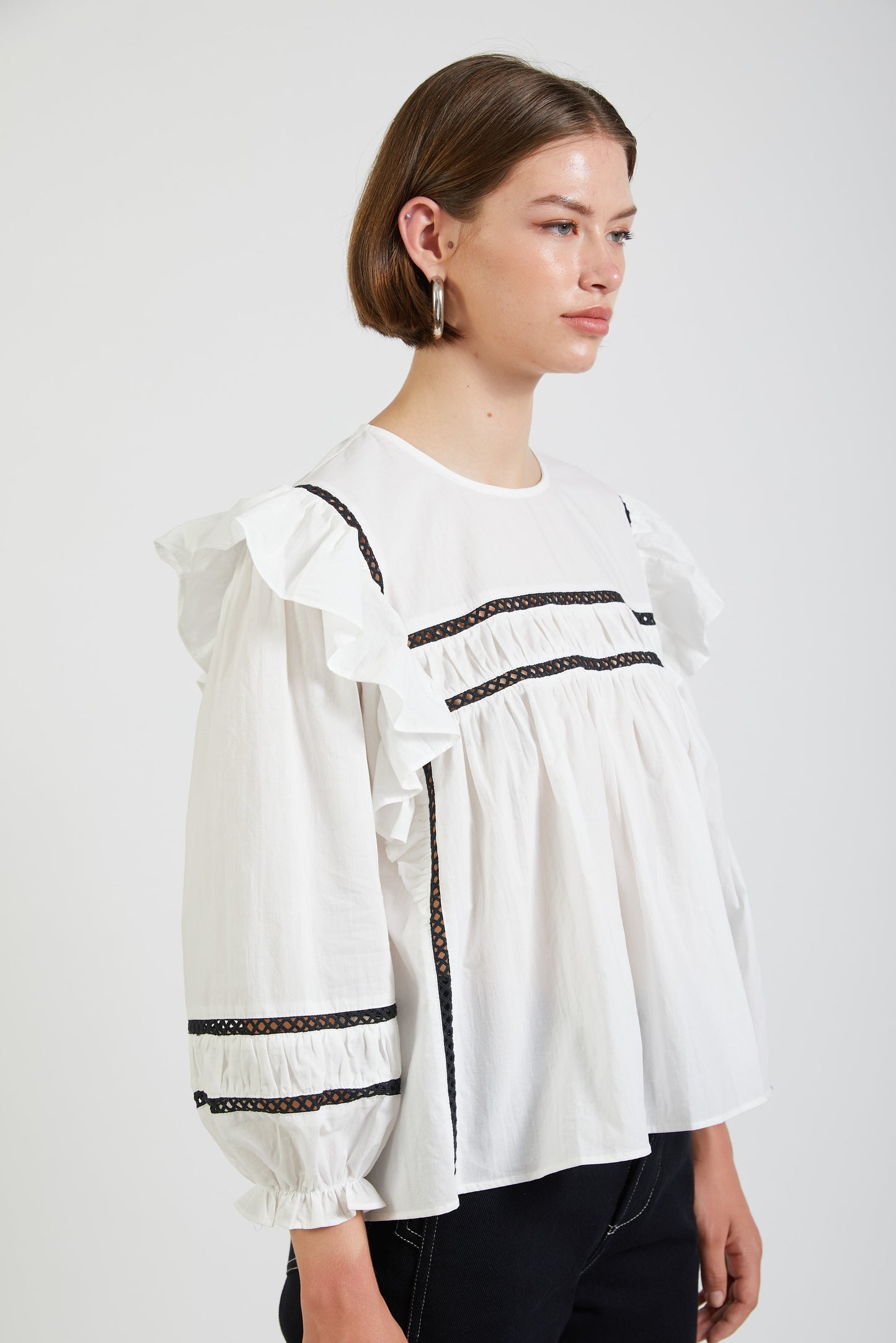 WHITE ALIZA TOP