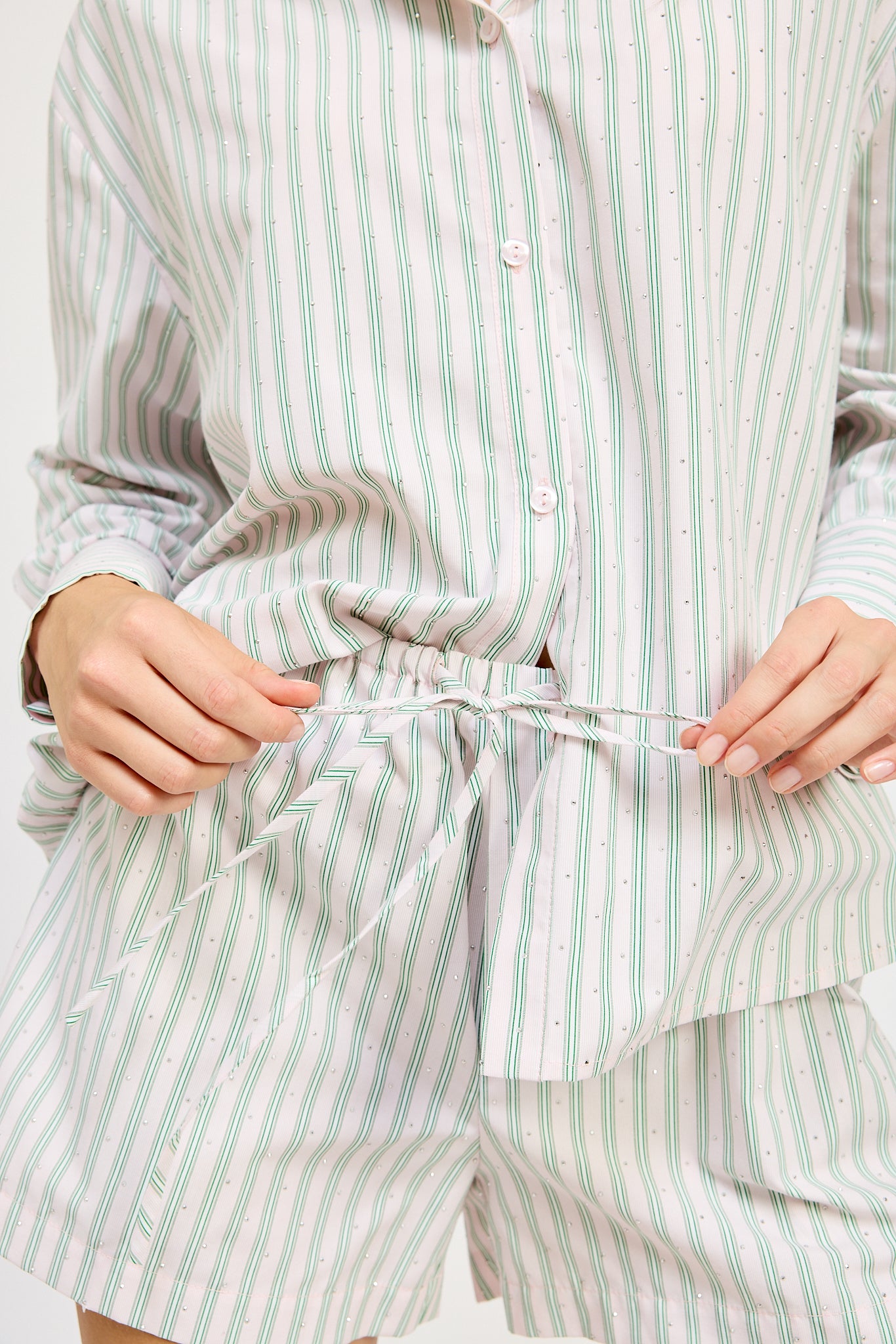 PINK PLEATED SHORTS
